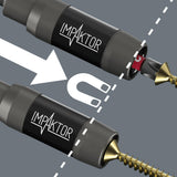 WERA Bit-Check 6 Impaktor 1 Bitsortiment 6-teilig PH/PZD/T für Impakt-Schrauber