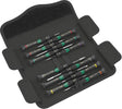 WERA Kraftform Micro 12 Electronics 1 Schraubendrehersatz 12-teilig Schlitz in Falttasche