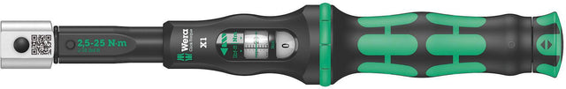 WERA Drehmomentschlüssel Click-Torque X 1, 2,5-25 Nm, 9x12 mm, automatisch auslösend, ±4 % Genauigkeit