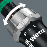 WERA Ratschenbithandhalter 816 RA 1/4″ mit Rapidaptor-Schnellwechselfutter und Kraftform-Griff