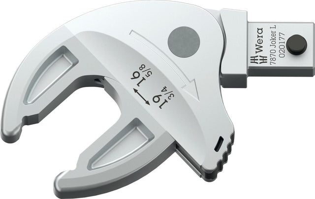 WERA Einsteckmaulschlüssel 7870 Joker L SW 16-19mm, 9x12mm, selbstjustierend mit Ratschenfunktion