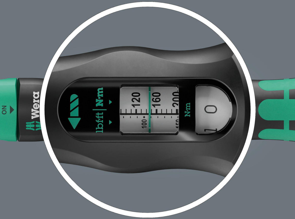 WERA Drehmomentschlüssel Click-Torque Lock A 5, 1/4 Zoll, 2,5-25 Nm, Torque Lock