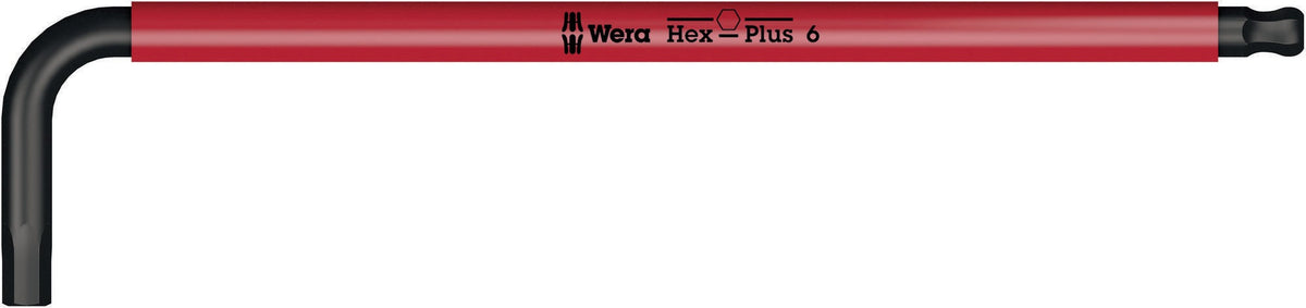 WERA Winkelschlüssel 950 SPKL SW5 mm, schlauchummantelt, Hex-Plus, BlackLaser