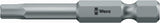 Wera Bit 840/4 Z Hex-Plus SW4 mm – Zähharter Sechskant-Bit für Innensechskantschrauben, 50 mm