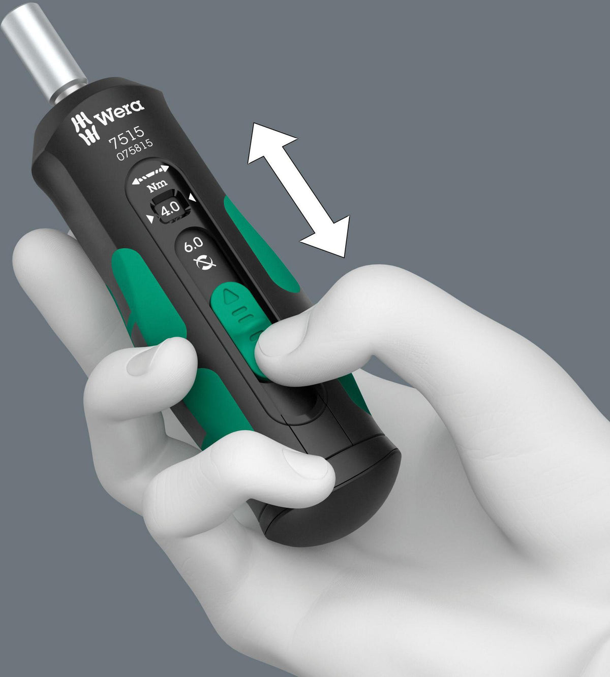 WERA Drehmomentschraubendreher 7515 1/4 Zoll 2-6 Nm mit Schnelleinstellung