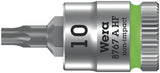 WERA Steckschlüsseleinsatz 8767 A HF TORX® 1/4 Zoll T10, 28 mm, mit Haltefunktion