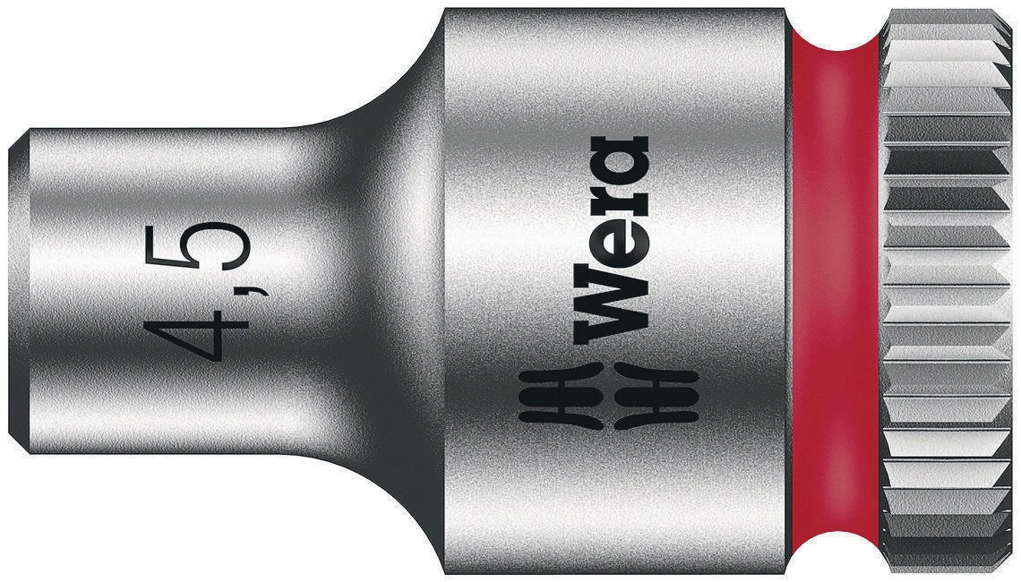 WERA Steckschlüsseleinsatz 8790 HMA Außen-6-kant SW 1/4 Zoll Länge 23 mm mit Take it easy Farbkennzeichnung