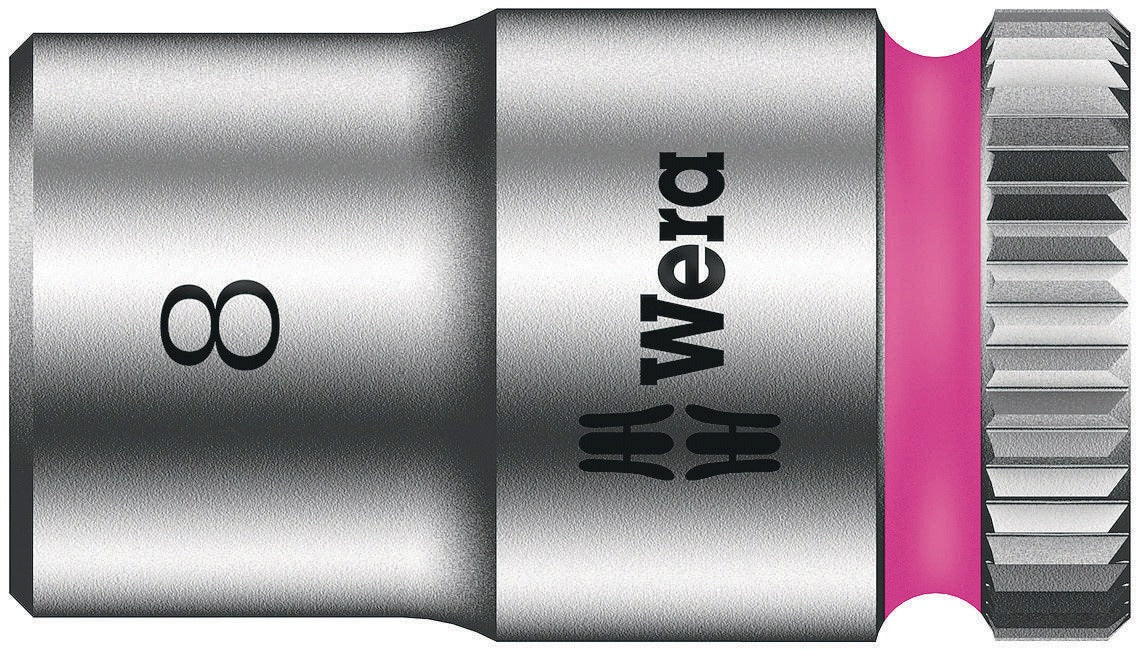 WERA Steckschlüsseleinsatz 8790 HMA Außen-6-kant SW 1/4 Zoll Länge 23 mm mit Take it easy Farbkennzeichnung