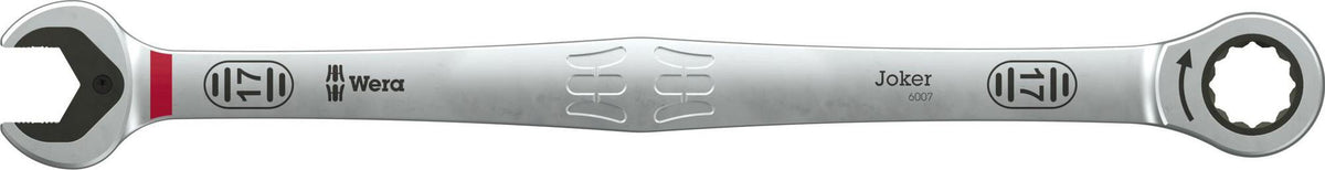 WERA Maulringratschenschlüssel 6007 Joker SW 10 mm – Extra langer Knarrenringmaulschlüssel mit Haltefunktion