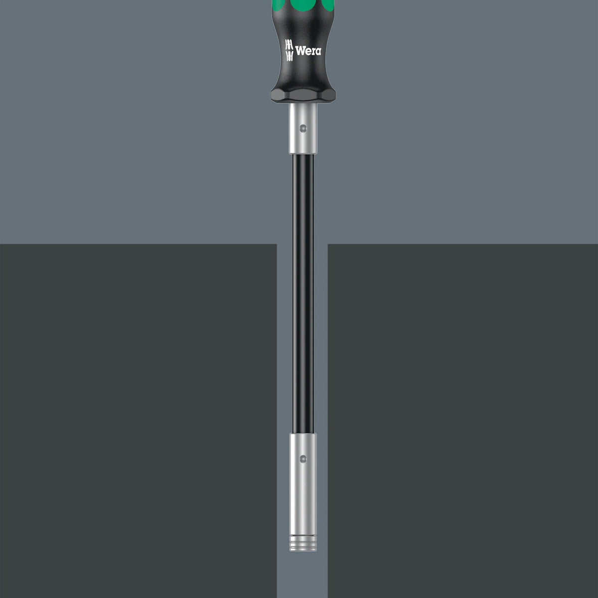 WERA Bithandhalter 393 S 1/4″ mit Magnet, flexibler Klinge 173,5 mm und 3K-Griff