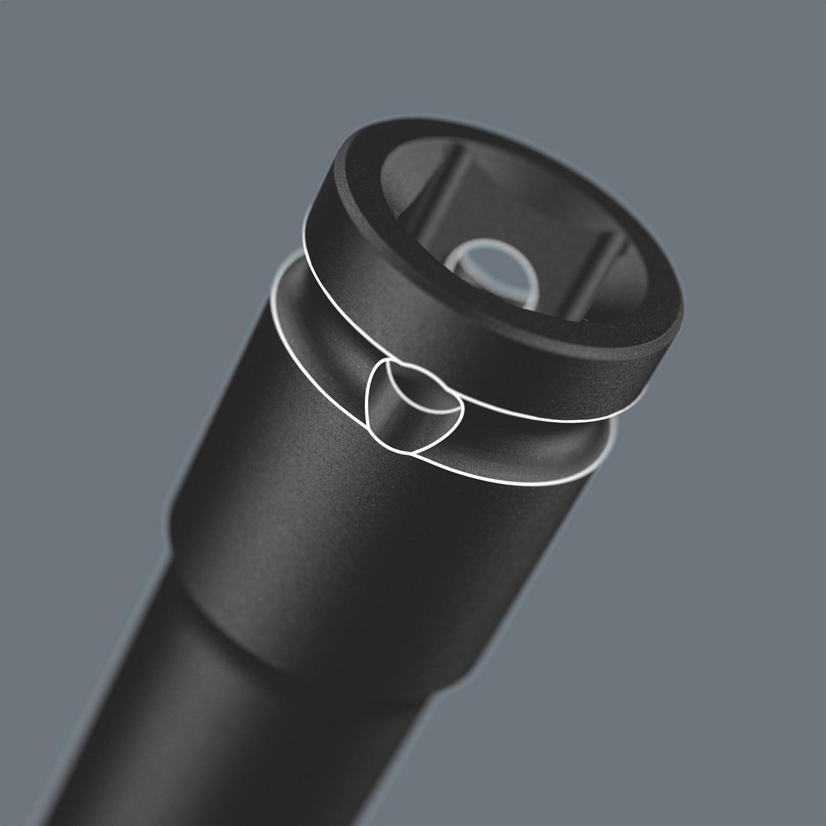 WERA Steckschlüsselsatz 9660 10-teilig, 3/8" Antrieb, Impaktor Deep, schlagschrauberfest, Magnetleiste