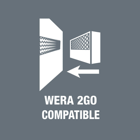 Wera 2go 2 XL Werkzeugbox 455x330x170 mm mit Klettsystem und Köcher