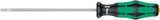 WERA Schlitzschraubendreher 334 mit Lasertip-Spitze, 5 mm Klinge, 2K-Griff, 100 mm