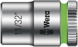 WERA Steckschlüsseleinsatz 8790 HMA Außen-6-kant SW 1/4 Zoll Länge 23 mm mit Take it easy Farbkennzeichnung