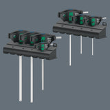 WERA Sechskantschraubendrehersatz 454/7 HF Set 1, 7-teilig, Quergriff, Hex-Plus, mit Haltefunktion