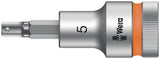 WERA Steckschlüsseleinsatz 8740 C HF 1/2 Zoll SW 10 mm L.140 mm mit Haltefunktion