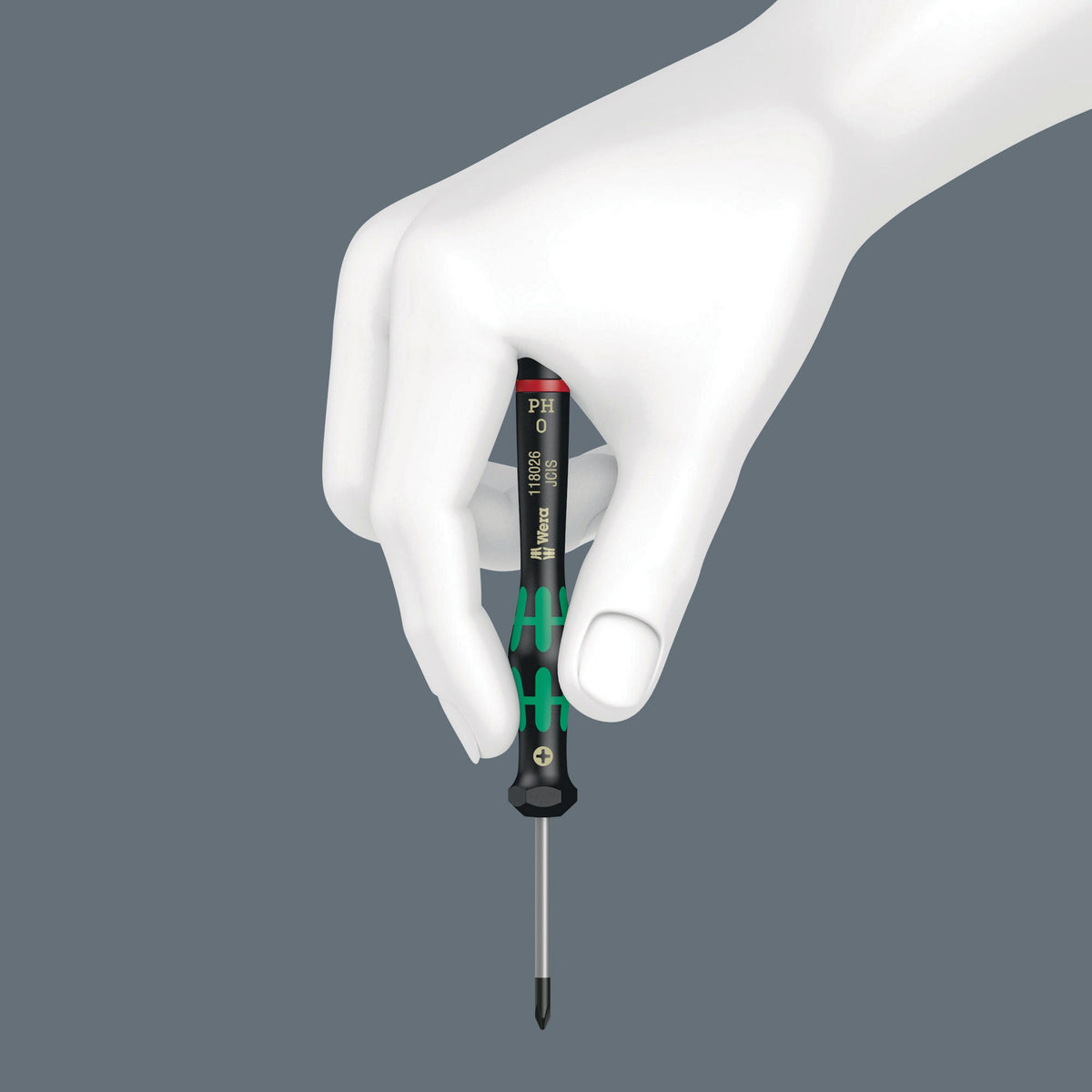 WERA Elektronikersteckschlüssel 2069 Außen-6-kant SW 2,5 mm – Micro-Steckschlüssel für Feinmechanik