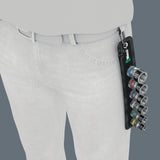 WERA Steckschlüsselsatz Belt C 1 Zyklop 7-teilig 1/2 Zoll 10-19 mm mit Textilgurt