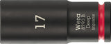 WERA Steckschlüsseleinsatz 8790 B Impaktor Deep 3/8 Zoll, 1 Zoll, 63 mm – Schlagschrauberfest