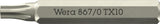 WERA Bit 867/0 Micro TX 10, 30 mm, 4 mm Sechskant, 10er-Pack