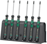 WERA Elektronikerschraubendrehersatz 2067/6 TX BO 6-teilig TORX® BO mit Drehkappe
