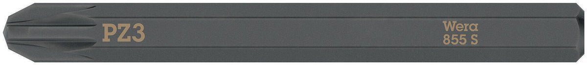 WERA Bit 851 S PH 1 x 70 mm, 1/4 Zoll Sechskant, 5er-Pack