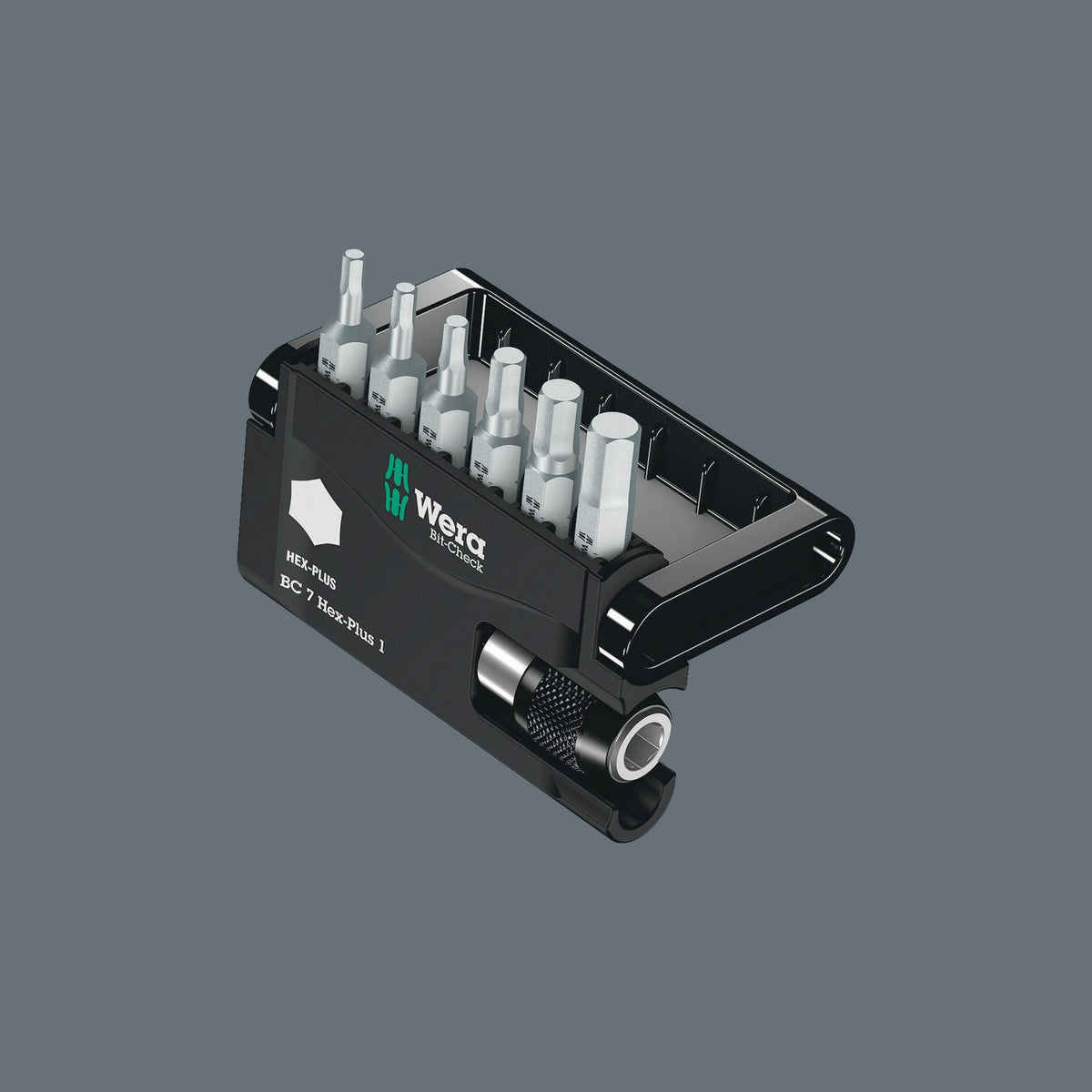 WERA Bitsatz 8040-6/Z Hex-Plus 7-teilig mit Bithalter und Bitbox