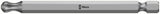 WERA Bit 867/4 KK TX 20, 1/4 Zoll, 89 mm, zähhart, Kugelkopf für TORX-Schrauben