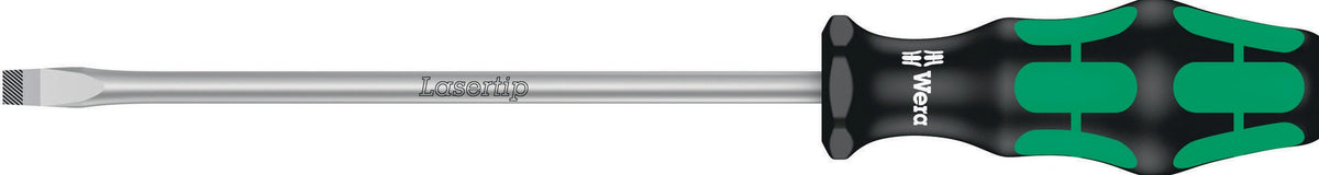 WERA Schlitzschraubendreher 334 mit Lasertip-Spitze, 5 mm Klinge, 2K-Griff, 100 mm