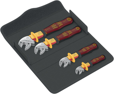 WERA Maulschlüsselsatz 6004 Joker 4 Set 1 VDE – selbstjustierend, 7–19 mm, 4-teilig