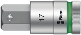 WERA Steckschlüsseleinsatz 8740 C HF 1/2 Zoll SW 10 mm L.140 mm mit Haltefunktion