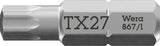 Wera Bit 867/1 Z TX6 TORX® 25 mm 1/4"-Sechskant CV-Molybdän zähhart 10 Stück