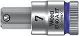 WERA Steckschlüsseleinsatz 8740 A HF 1/4 Zoll SW 5/16 Zoll mit Haltefunktion und Farbleitsystem