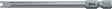 Wera Bit 857/4 Z Spanner-Schrauben DIN 3126-D 6,3 ISO 1173 CV-Molybdän zähhart