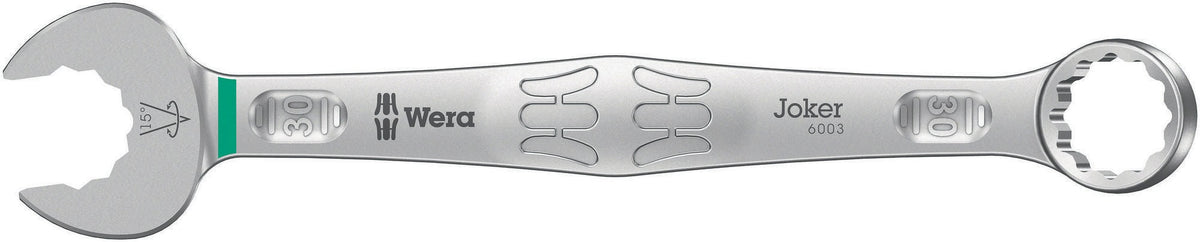 WERA Ringmaulschlüssel 6003 Joker SW 8 mm – Form A, legierter Werkzeugstahl, 15° Rückholwinkel