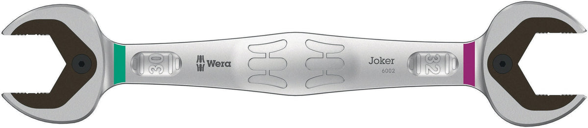 WERA Doppelmaulschlüssel 6002 Joker 10x13 mm – matt verchromt mit Haltefunktion
