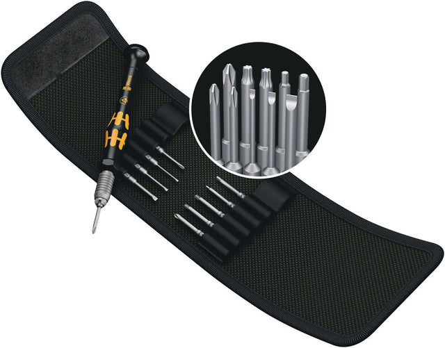 WERA Feinmechanikerschraubendreher-Satz KK Micro-Set ESD/11, 11-teilig, Schlitz/PH/TORX®/6-KT.