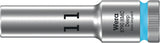 Wera Steckschlüsseleinsatz 8790 HMC Deep 6-kant SW11mm 1/2 Zoll CrV Länge 83mm