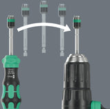 WERA Magazinbithalter Kraftform Kompakt 20 RA-R 6-tlg. mit Ratsche und Rapidaptor