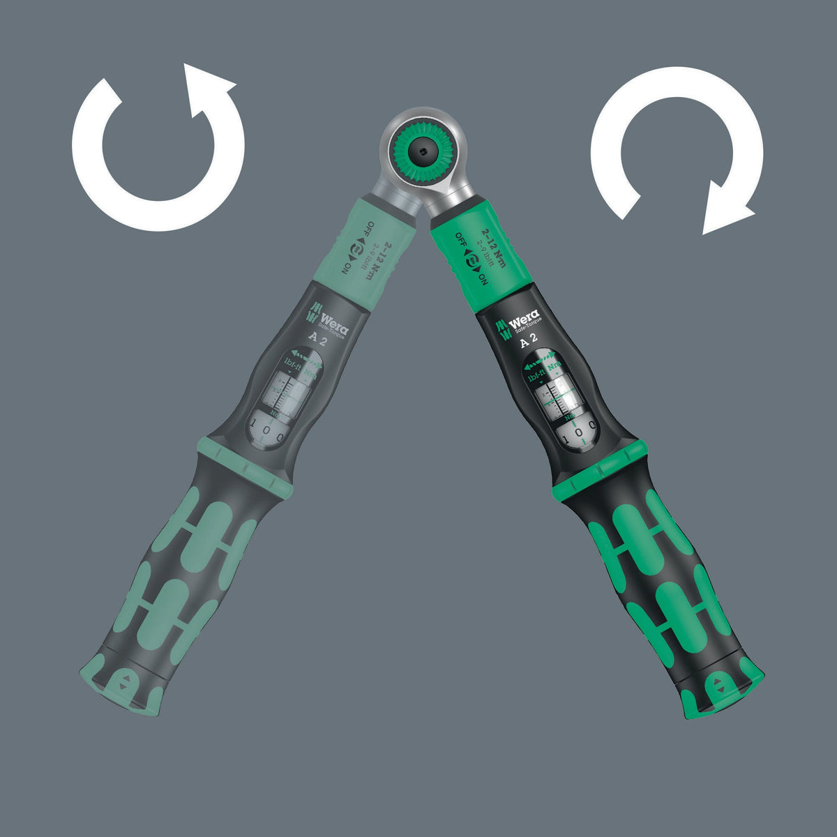 WERA Safe-Torque A 1 Drehmomentschlüssel 1/4 Zoll 2-12 Nm mit Torque Lock Funktion