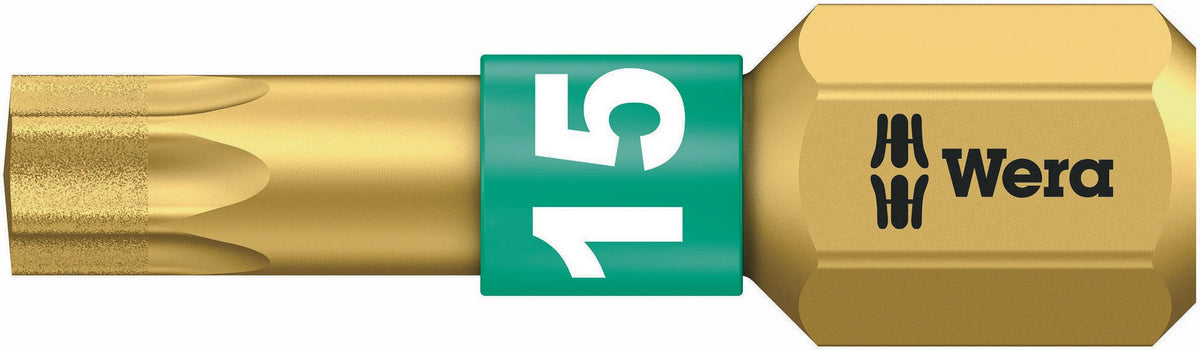 WERA Bit 851/1 BDC PH 1, 25 mm, 1/4 Zoll Sechskant, BiTorsion, diamantbeschichtet, 10er-Pack