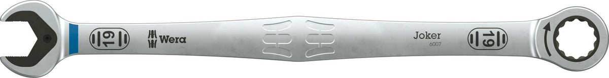 WERA Maulringratschenschlüssel 6007 Joker SW 10 mm – Extra langer Knarrenringmaulschlüssel mit Haltefunktion
