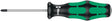 WERA Schraubendreher 355 PZ PZD 0 mit 2K-Kraftform-Griff und Rundklinge, 60 mm