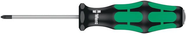 WERA Schraubendreher 355 PZ PZD 0 mit 2K-Kraftform-Griff und Rundklinge, 60 mm