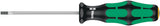 WERA Schlitzschraubendreher 334 mit Lasertip-Spitze, 5 mm Klinge, 2K-Griff, 100 mm