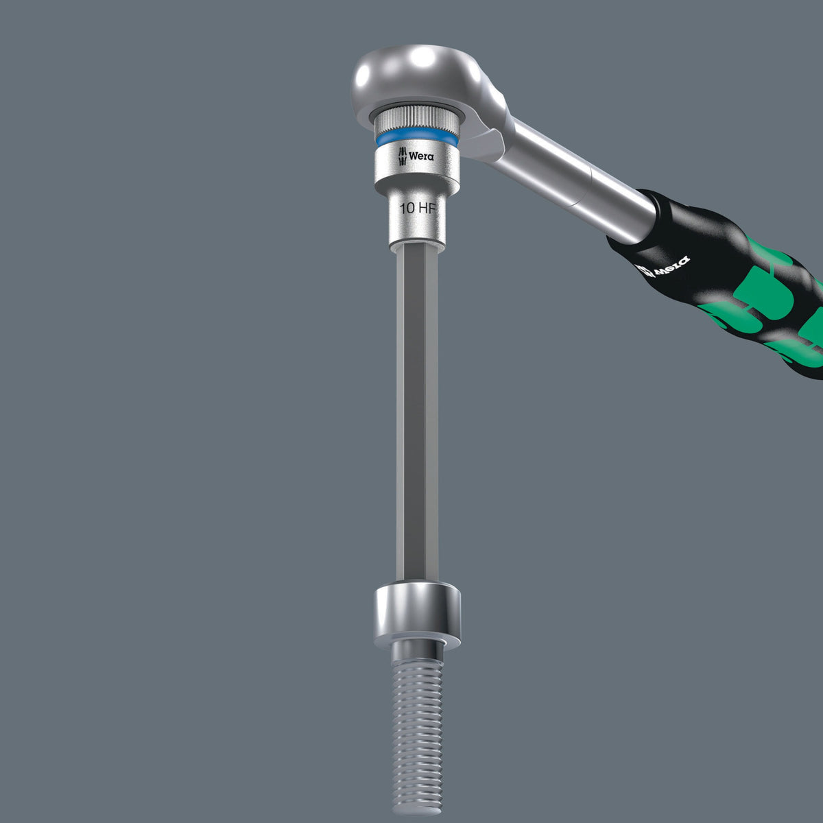 WERA Steckschlüsseleinsatz 8740 C HF 1/2 Zoll SW 10 mm L.140 mm mit Haltefunktion