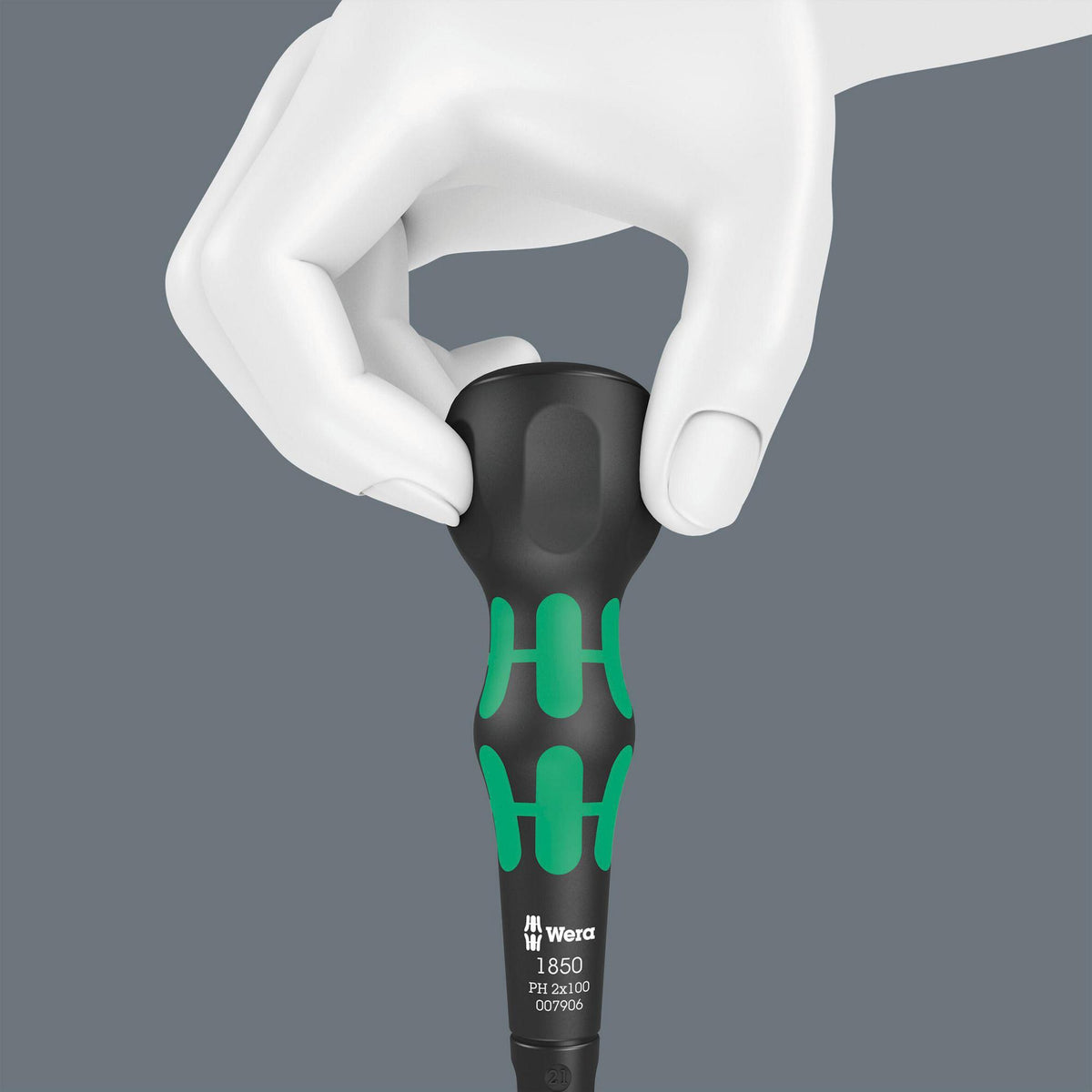 WERA Schraubendreher 1850 PH PH 1 Kreuzschlitz mit Lasertip und Kraftform Ball-Grip