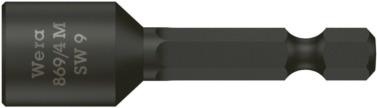 WERA Steckschlüsseleinsatz 869/4M mit 6-Kant-Antrieb SW 5,5 mm, 50 mm, Magnet
