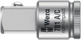 WERA Vergrößerungsstück 781 A – 1/4" auf 3/8" Antrieb, 25,2 mm, CV-Stahl, matt verchromt