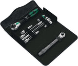WERA Knarrensatz KK Zyklop MS1 8-teilig mit Klapptasche – 6,3 mm (1/4") Antrieb